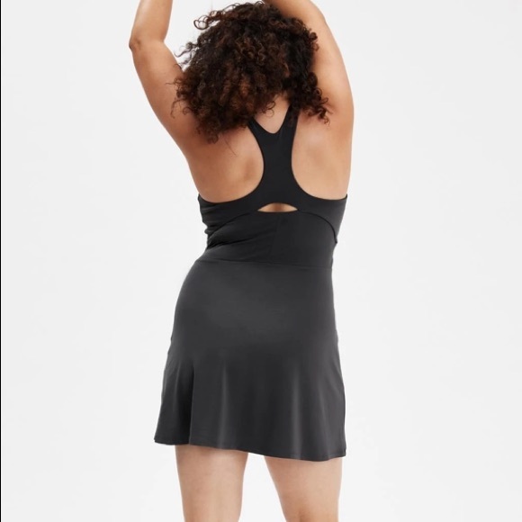 NWT Girlfriend Collective Shadow Lola V-Neck Exercise Dress - Picture 7 of 11